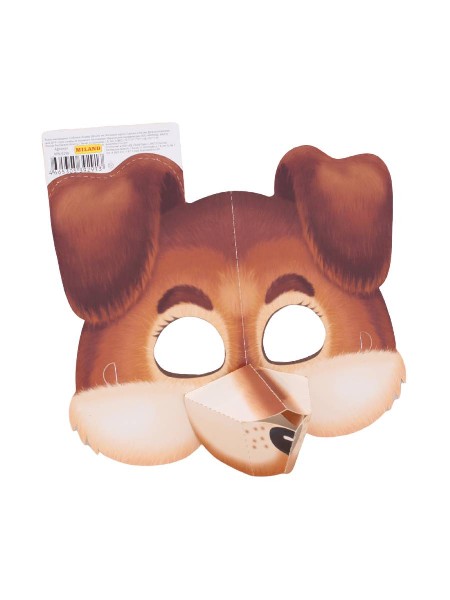 Купить оптом Маска детская из картона "СОБАЧКА" 24*24,5 см КРК-9290 в Луганске