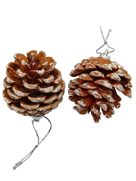 Купить оптом Набор ёлочных подвесок «Милые шишки» 5 см 6 шт НУ-0042 в Луганске