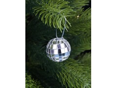 55650 [НУ-2488]Набор ёлочных шаров «Белый дискошар» 3 см 6 шт НУ-2488