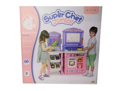Кухня на бат. (свет, звук, вода) с посудой и продуктами 66 дет. 43*40*36 см в кор. BL-101B