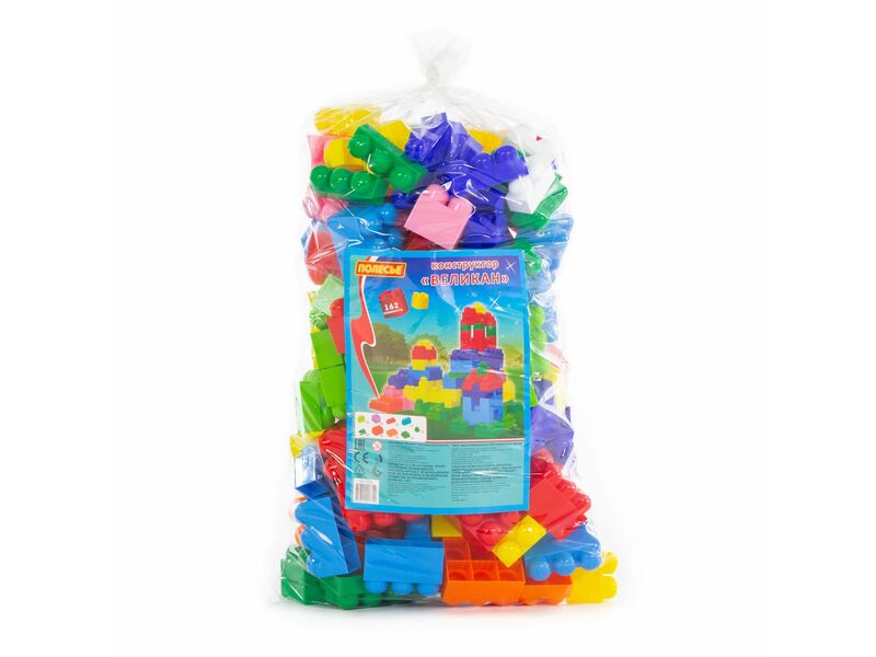 Конструктор "Великан" 162 эл. в мешке