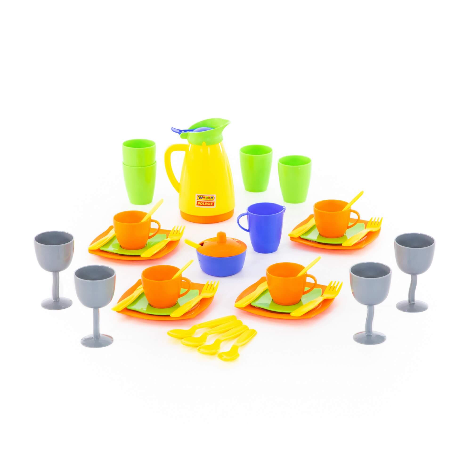 Набор посуды "Праздничный" 41 эл. в сеточке