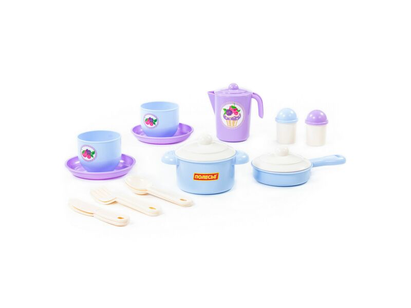 Набор посуды "Хозяюшка" на 2 персоны (V1) 18 эл. в сеточке