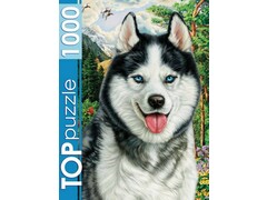 56406 [ФТП1000-7178]TOPpuzzle ПАЗЛЫ 1000 элементов. ПОРТРЕТ ХАСКИ