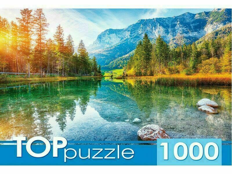 TOPpuzzle ПАЗЛЫ 1000 элементов. ГЕРМАНИЯ. ОЗЕРО ХИНТЕРЗЕЕ