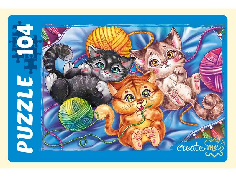 Купить оптом ПАЗЛЫ 104 элемента. ЗАБАВНЫЕ КОТИКИ №2 в Луганске