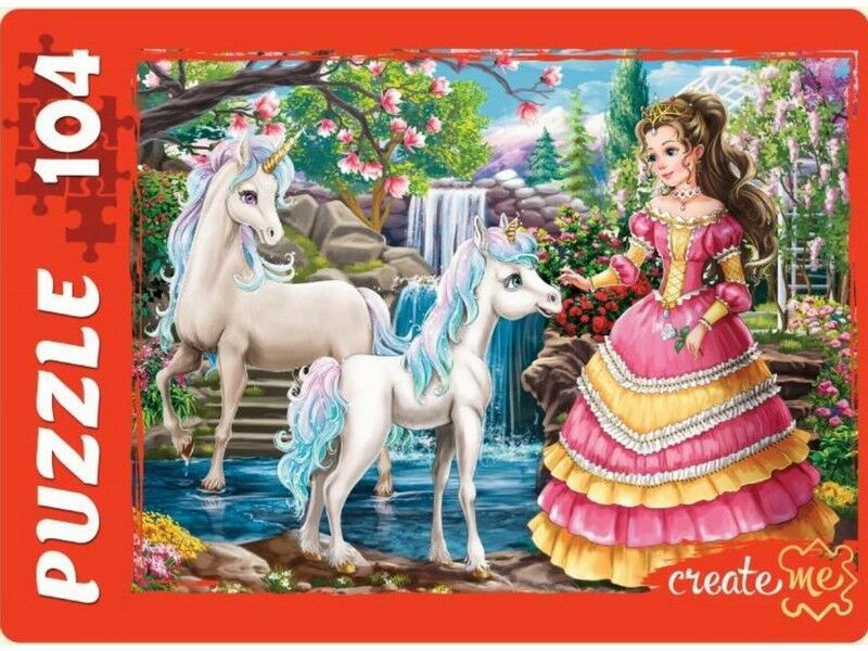 ПАЗЛЫ 104 элемента. ПРИНЦЕССА И ЕДИНОРОГ №2