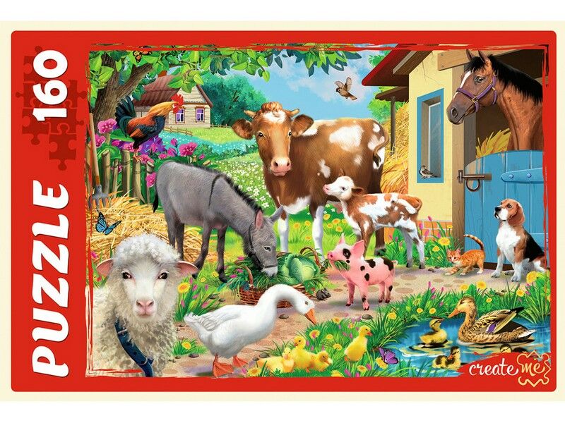 ПАЗЛЫ 160 элементов. ДОМАШНИЕ ЖИВОТНЫЕ №3