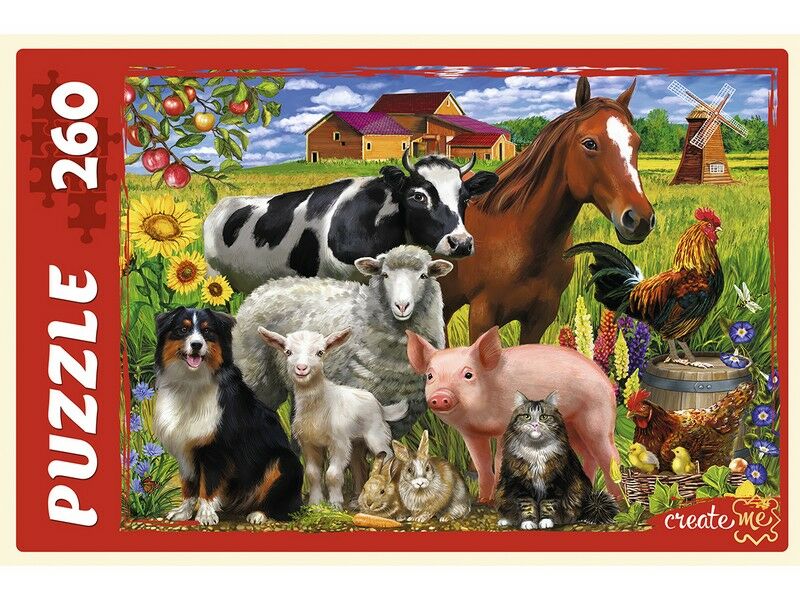 ПАЗЛЫ 260 элементов. ДОМАШНИЕ ЖИВОТНЫЕ
