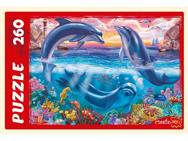 ПАЗЛЫ 260 элементов. ПОДВОДНЫЙ МИР