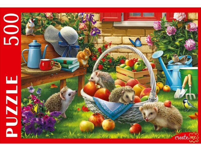ПАЗЛЫ 500 элементов. СЕМЬЯ ЕЖЕЙ