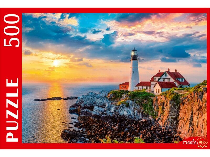 ПАЗЛЫ 500 элементов. МАЯК ПОРТЛЕНД ХЕД НА ЗАКАТЕ