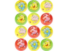 Мяч фомовый "ВЕСЕЛЫЕ ЦИФРЫ" 6,3 см ММ-6119