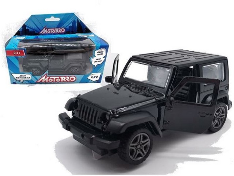 Motorro. Машина металл. Jeep 1:34 инерц. (откр. двери, свет, звук)