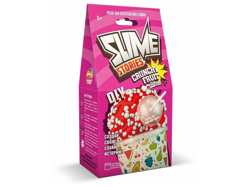 Набор для изготовления слаймов «Slime Stories. Crunchy fruit"