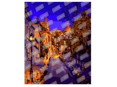 Холст с красками 40х50 см по номерам. КРАСИВЫЙ ВЕЧЕР