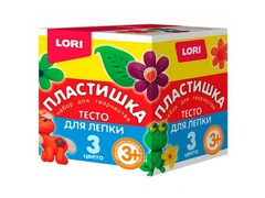 57738 [Тдл-019]Тесто для лепки «Пластишка» набор №16 3 цвета 70 г
