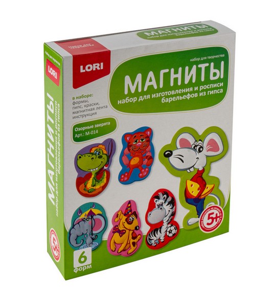 Купить оптом Магниты из гипса "Озорные зверята" 6 форм в Луганске