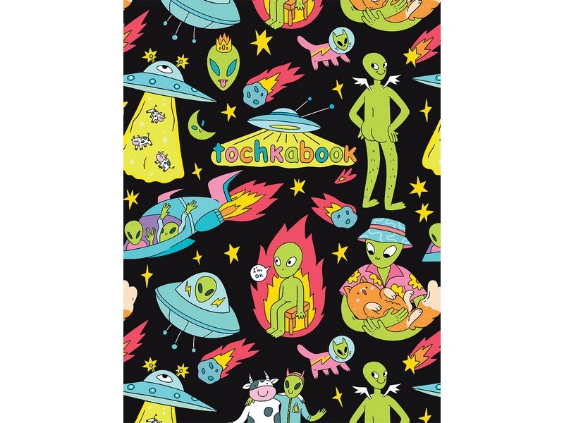 ТОЧКАБУК А5 64 л СМЕШНЫЕ ПРИШЕЛЬЦЫ (7БЦ, мат. лам.)