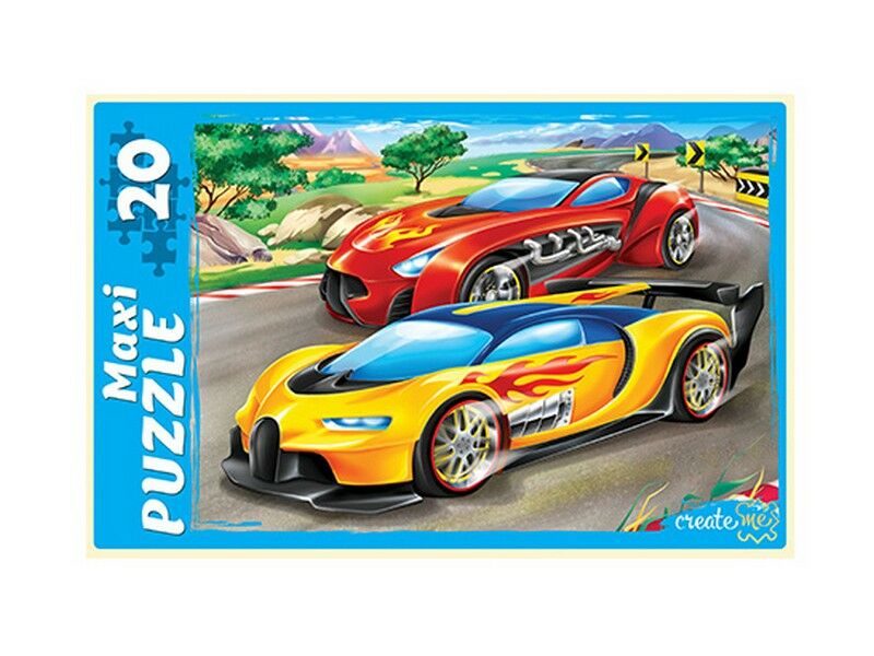 МАКСИ-ПАЗЛЫ 20 элементов. СУПЕР ГОНКИ