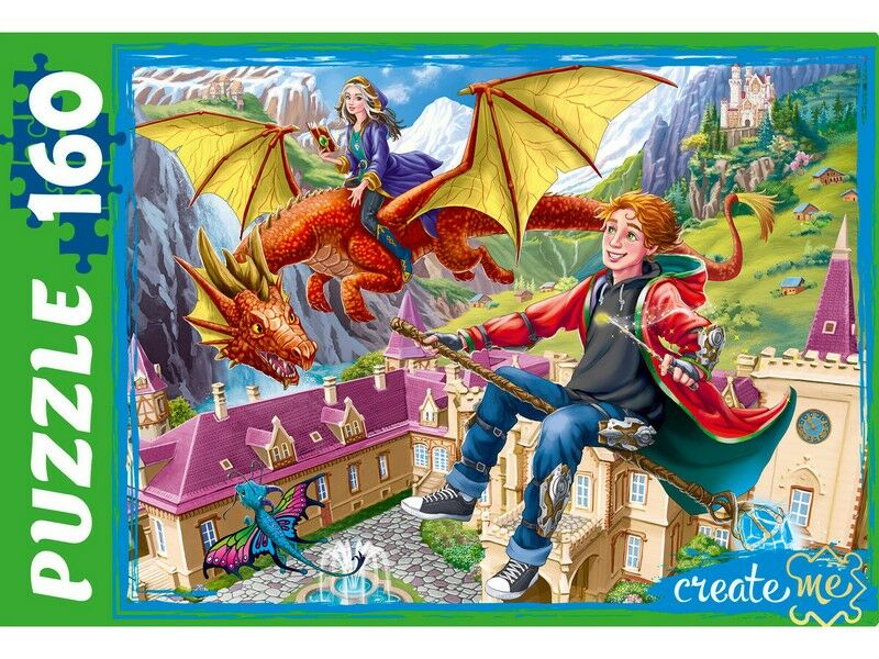 ПАЗЛЫ 160 элементов. ШКОЛА ВОЛШЕБНИКОВ