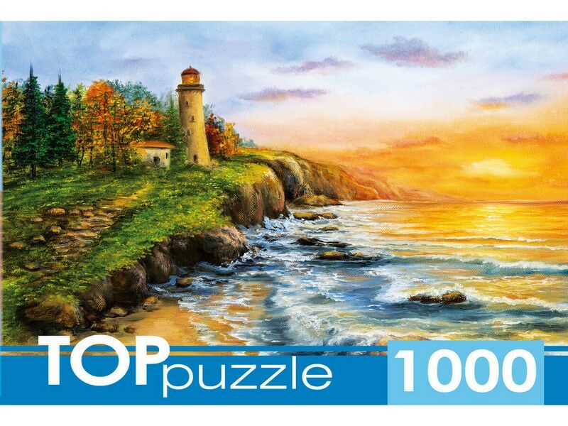 TOPpuzzle ПАЗЛЫ 1000 элементов. МАЯК НА МОРСКОМ БЕРЕГУ