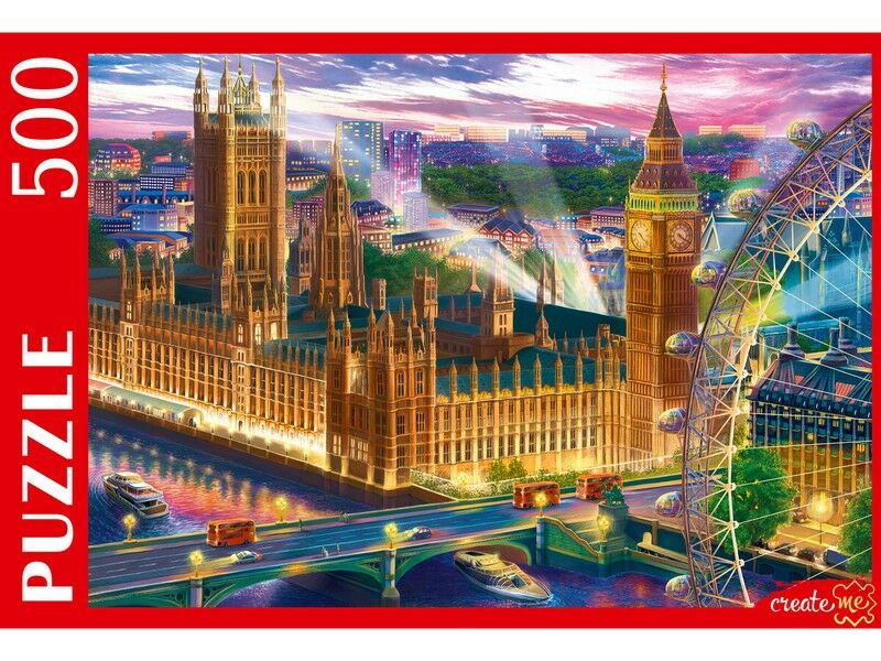 ПАЗЛЫ 500 элементов. ПАНОРАМА НОЧНОГО ЛОНДОНА
