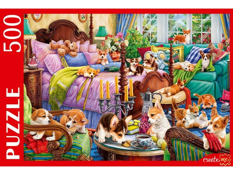 ПАЗЛЫ 500 элементов. ВЕСЕЛЫЕ КОРГИ