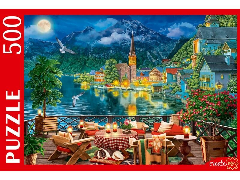 ПАЗЛЫ 500 элементов. ВЕЧЕР У ОЗЕРА В ГАЛЬШТАТЕ