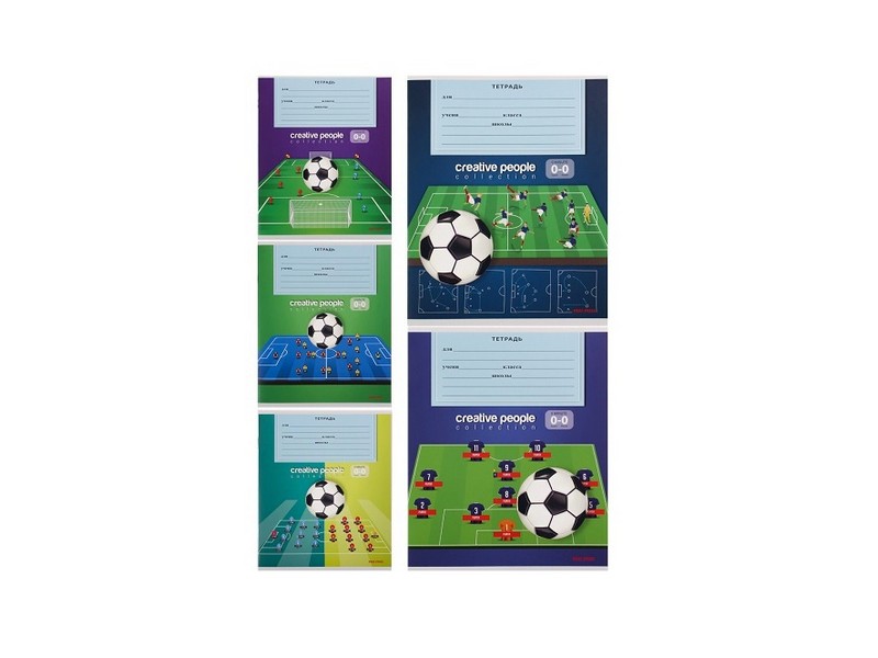 Тетрадь КЛЕТКА 12л "ФУТБОЛЬНАЯ ТАКТИКА" (цвет. мелов. обл.)