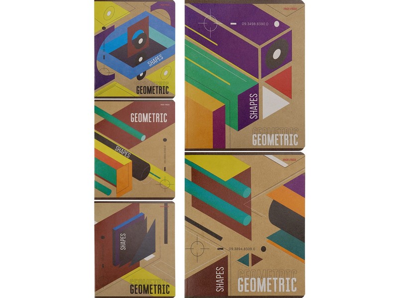 Тетрадь КЛЕТКА 48л. ИНТЕРЕСНАЯ ГЕОМЕТРИЯ (крафт)