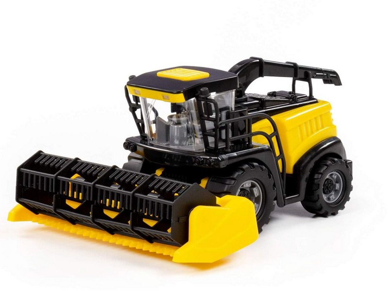 Комбайн "Полесье" №1 инерц. жёлтый в сеточке