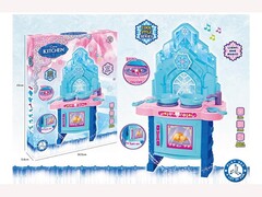 Кухня на бат. 51*30*16 см (свет, звук) с посудой в кор. 018-61