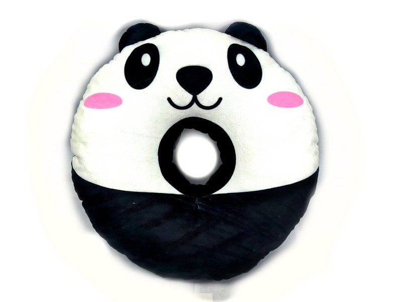 Купить оптом Подушка-игрушка Пончик Панда 48*48см BAV-001 в Луганске