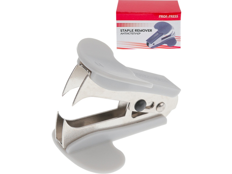 Антистеплер пластик. серый