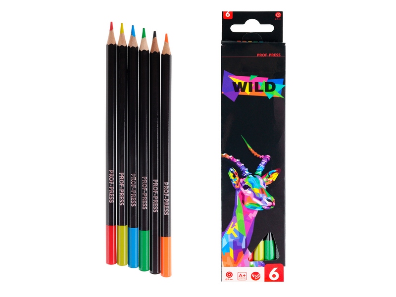 Купить оптом Карандаши цветные 6цв. «ANTELOPE» КЦ-1519 в Луганске