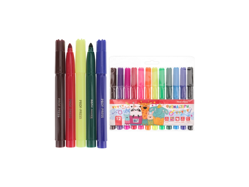 Фломастеры вентилируемые 12 цв. «JUMBO FRIENDS» в блистере