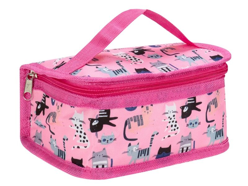 Термосумка на молнии с ручкой «МОДНАЯ КОШЕЧКА» 20*12*10 см (полиэстер)