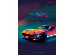 Записная книжка А5 80л «НОЧНОЙ СПОРТКАР» (гребень, глян. лам.)