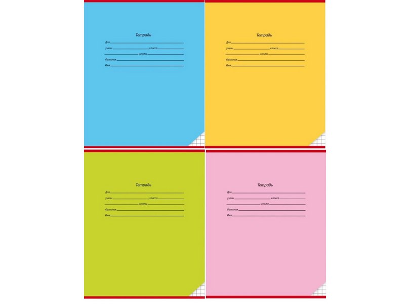 Тетрадь КРУПНАЯ КЛЕТКА 12л «КЛАССИКА» (цвет. мелов. обл.)