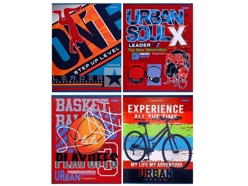 Тетрадь КЛЕТКА 48л «ДУША ГОРОДА» (цвет. мелов. обл.)