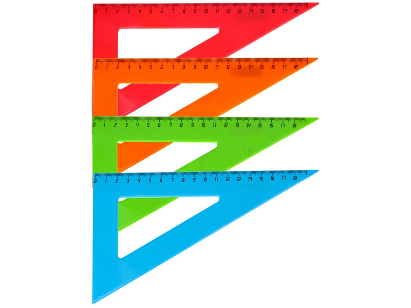 Треугольник 18 см ЦВЕТНОЕ АССОРТИ