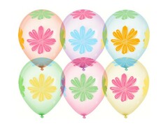 60481 [612772]Набор воздушных шаров «Яркие цветы» хрустальное ассорти, кристалл 12'' 25 шт