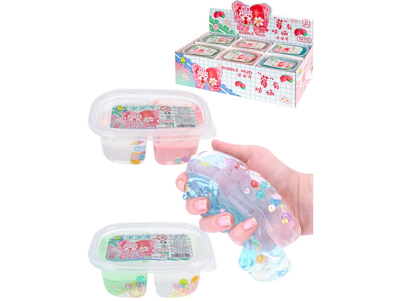 Слайм "Ромашка" 12 см в банке (12шт/уп) ИСМ-3506