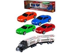 Трейлер инерц. с машинками 67*9*16,5 см в кор. 2090291