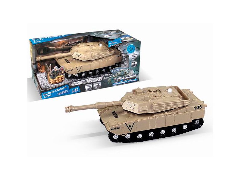 Танк инерц. на бат. (свет, звук) 24*8*8 см в кор. 6506-1