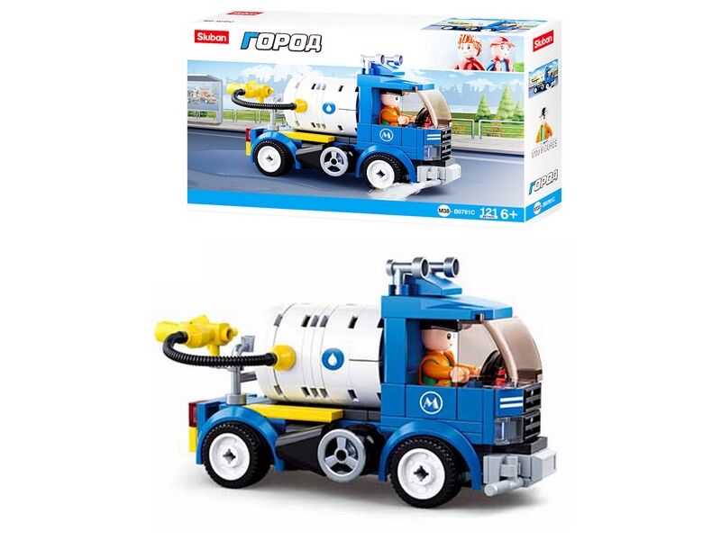 Конструктор «ГОРОД. ВОДОВОЗ» 136 дет. M38-B0781C