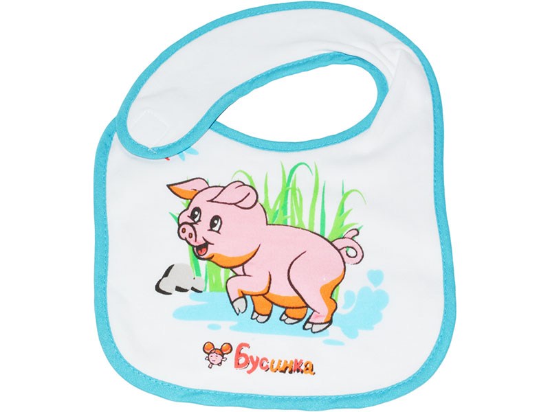 Нагрудник махровый на липучке 24*32 см 1035