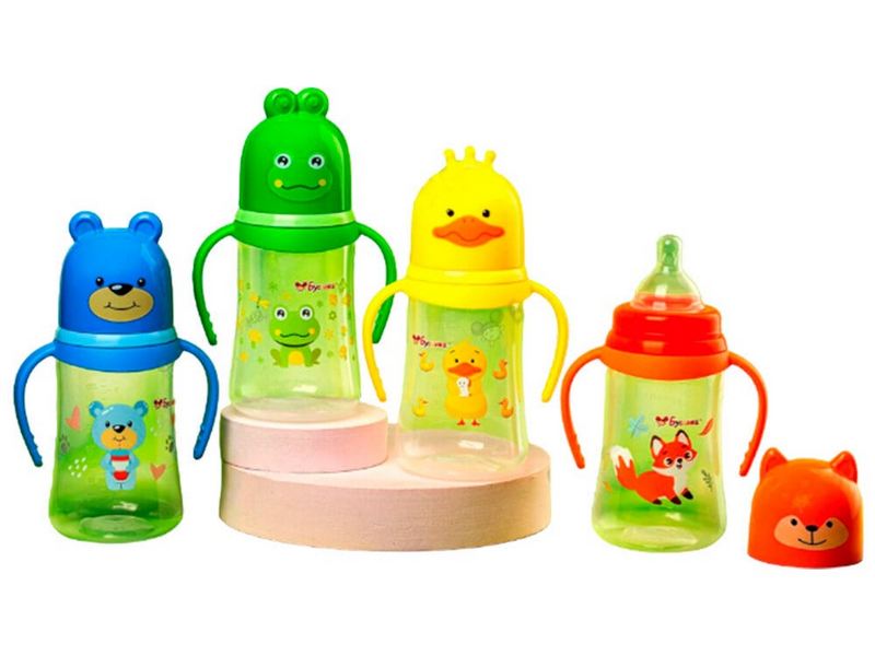 Бутылочка с широким горлышком 250 мл с ручками ПП 7709