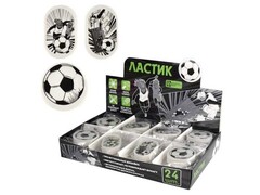 Ластик фигурный ассорти «МАНГА. ФУТБОЛ» (термопласт. резина) 24шт/уп